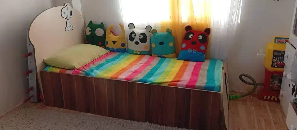 فروش تخت کودک کشودار و میز تحریر کشودار|تخت و سرویس خواب|چالوس, |دیوار