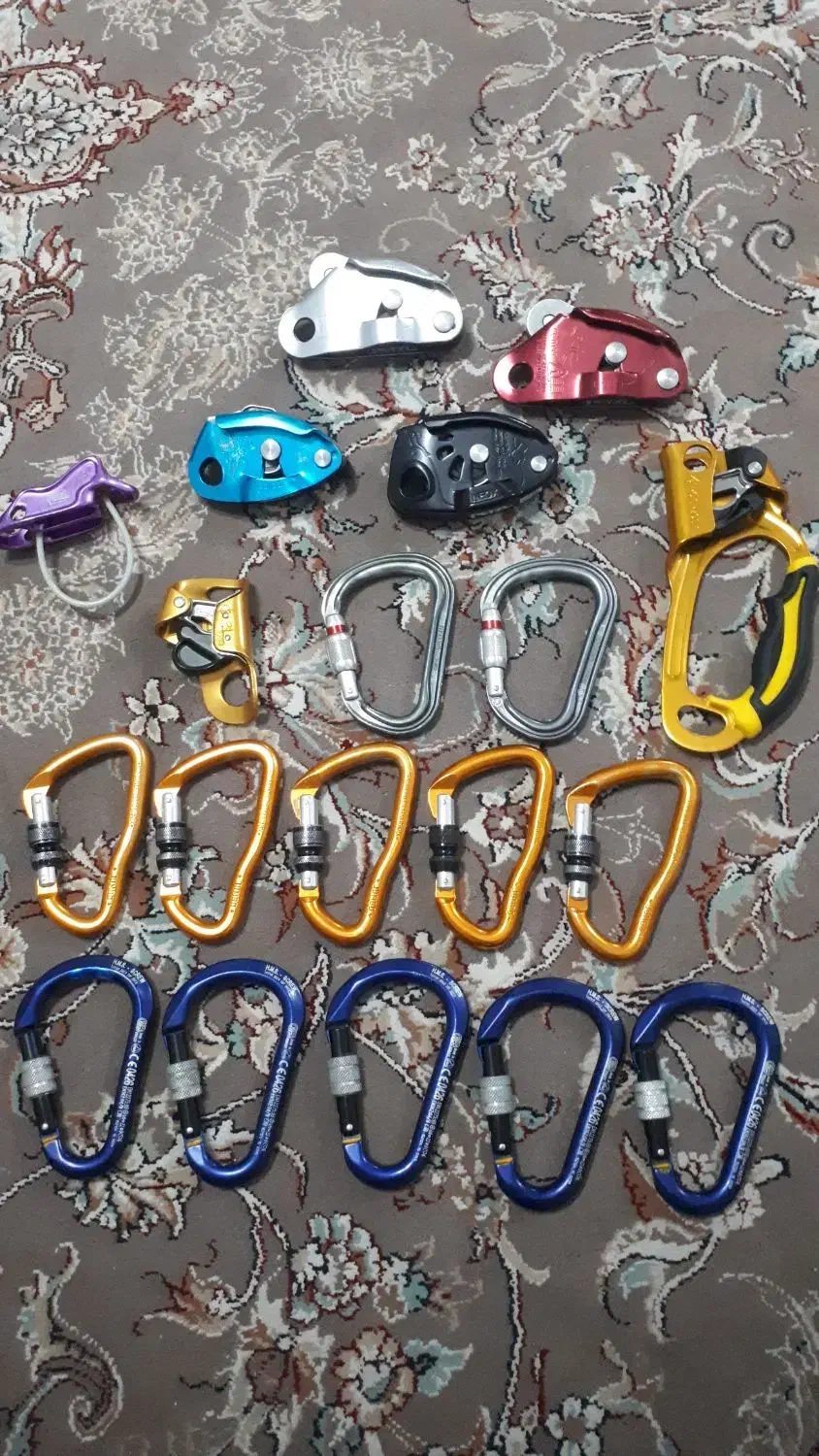 لوازم سنگنوردی پتزل کارابین petzl طناب راپل هارنس|کوهنوردی و کمپینگ|تهران, بلوار کشاورز|دیوار