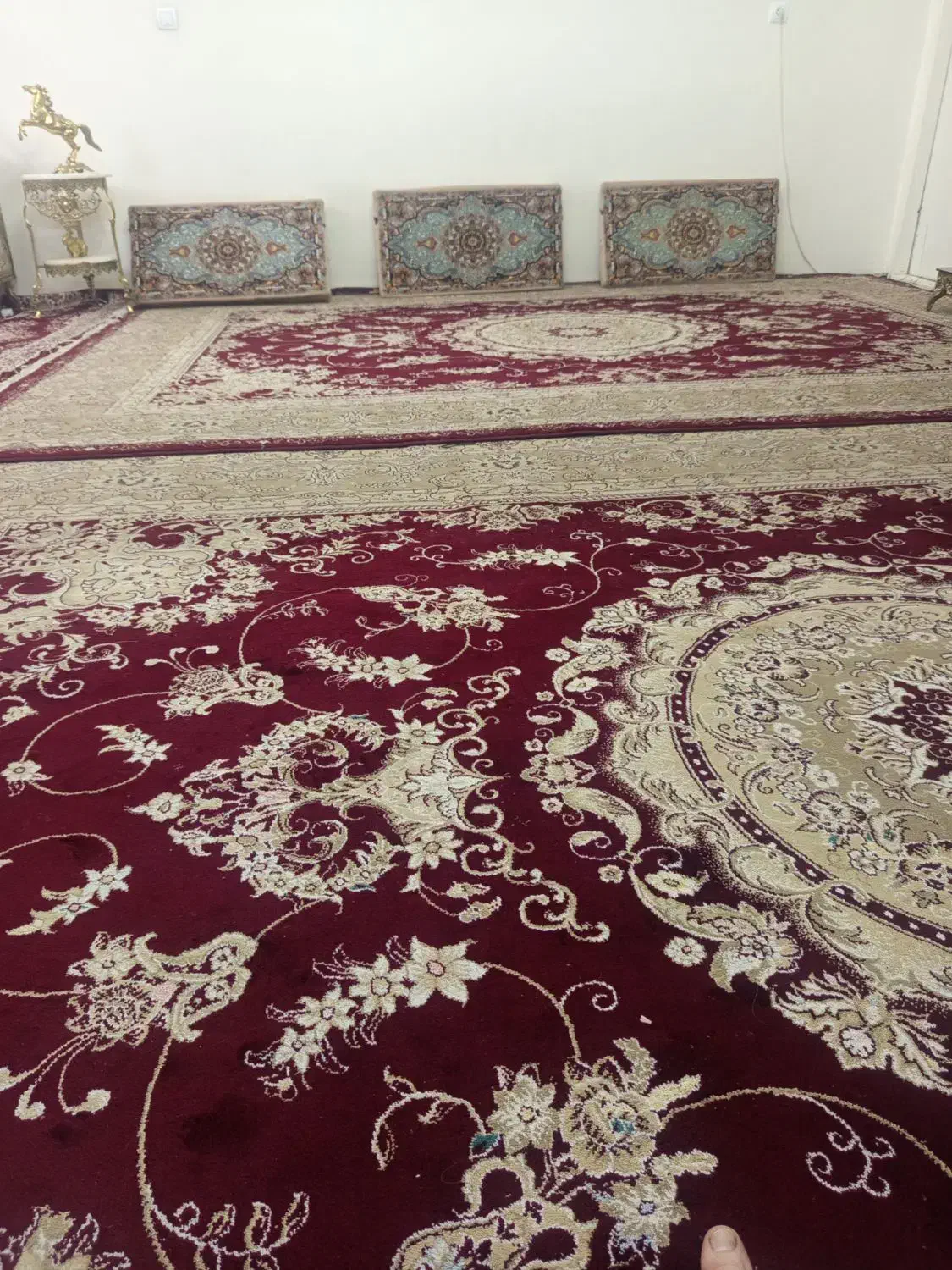 ۲عددفرش۱۲متری|فرش|آفتاب, |دیوار