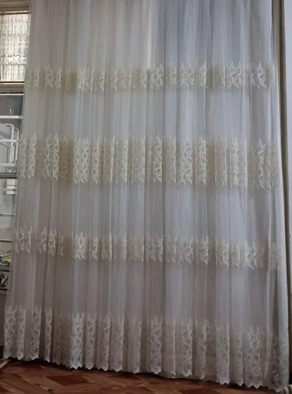 پرده توری تمیز|پرده، رانر، رومیزی|ایذه, |دیوار