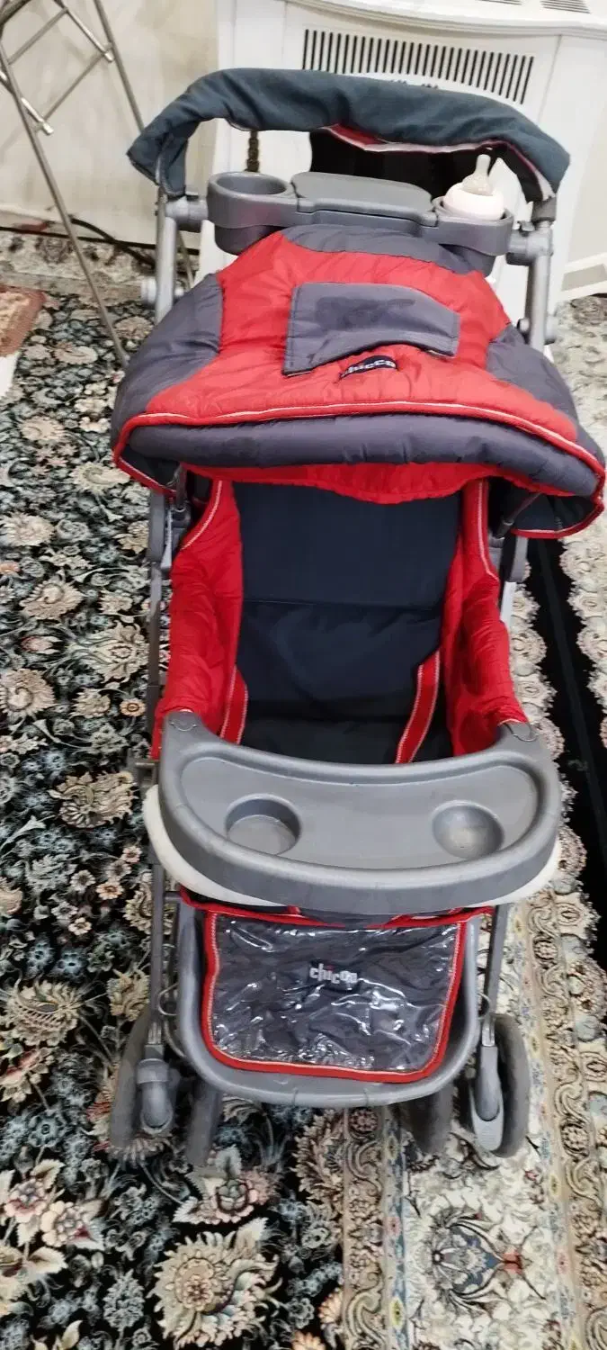 کالسکه رورعک تاب کریر رنگ توسی قرمز|کالسکه و لوازم جانبی|شهریار, اسدآباد|دیوار