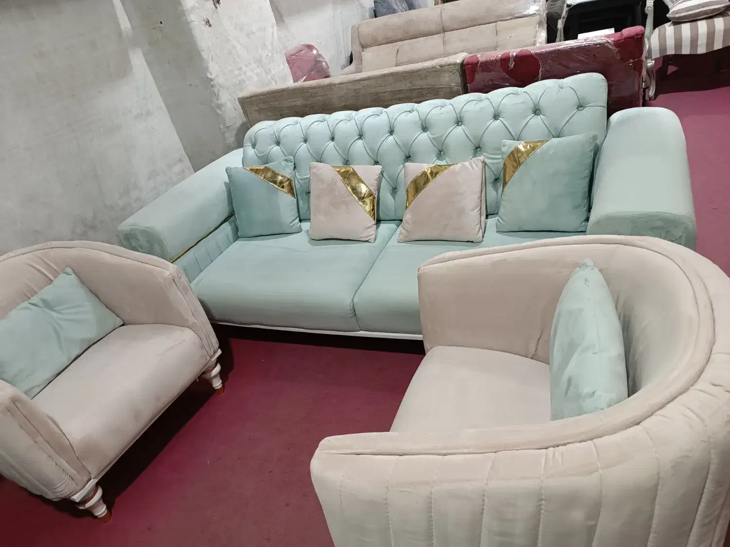 مبل چستر ۸ نفره نو نو|مبلمان خانگی و میز عسلی|رباطکریم, رباطکریم|دیوار