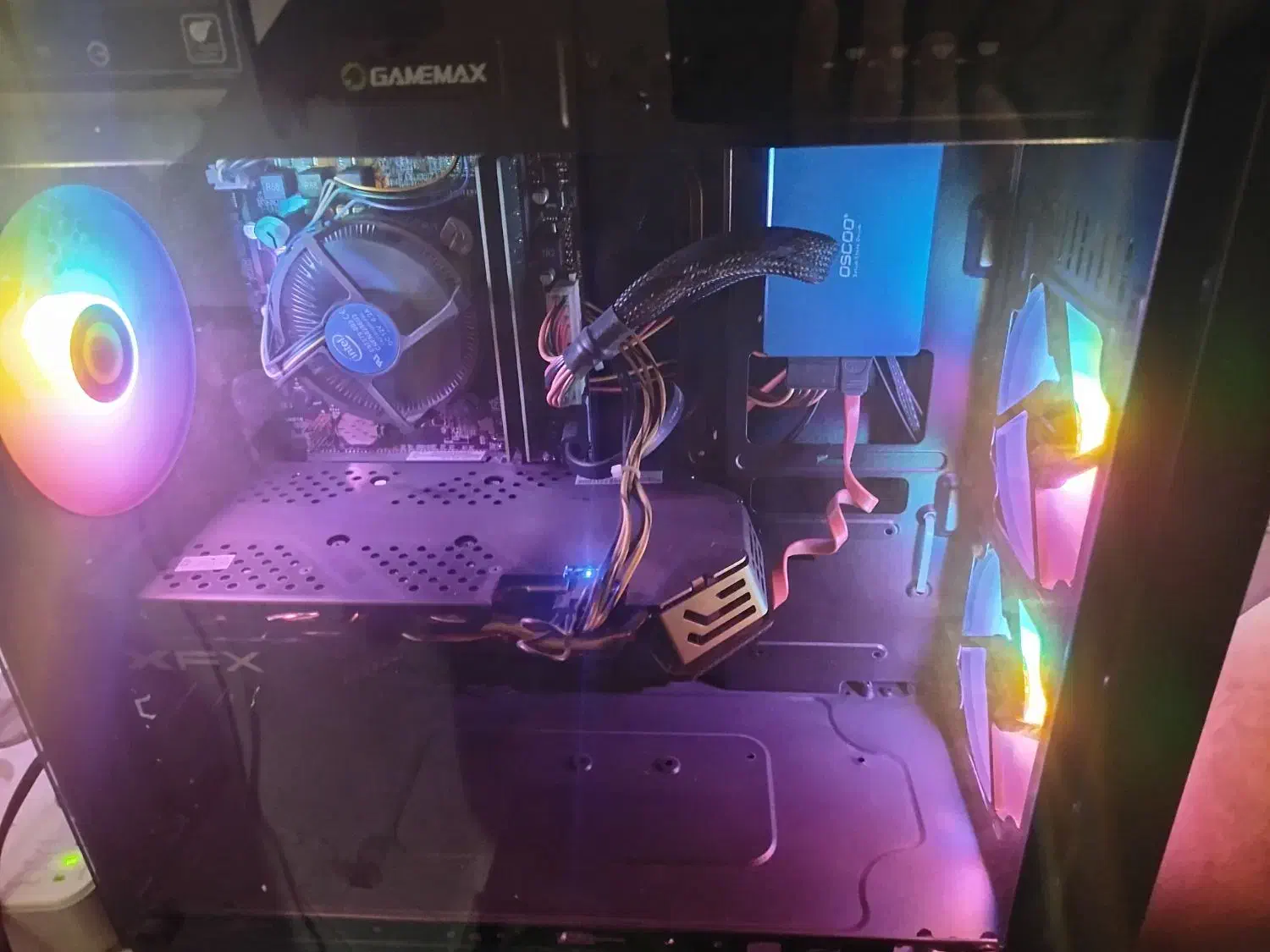 کیس گیمینگ همراه با موس کیبورد مانیتور|رایانه رومیزی|نظرآباد, رسالت|دیوار