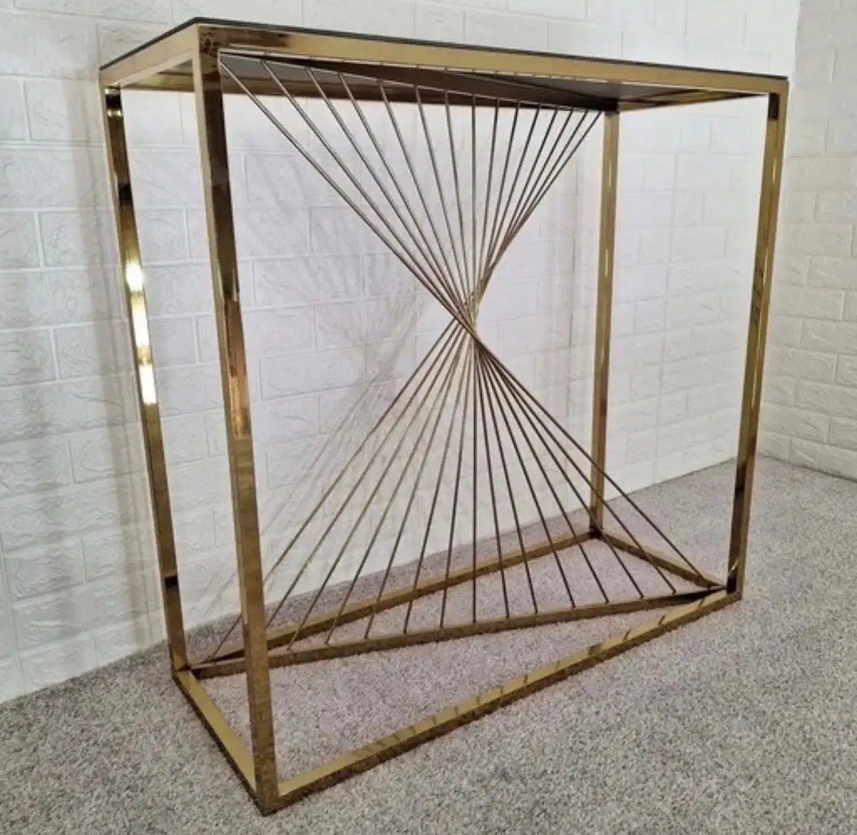 میز کنسول مدرن فلزی|بوفه، ویترین، کنسول|سراب, |دیوار