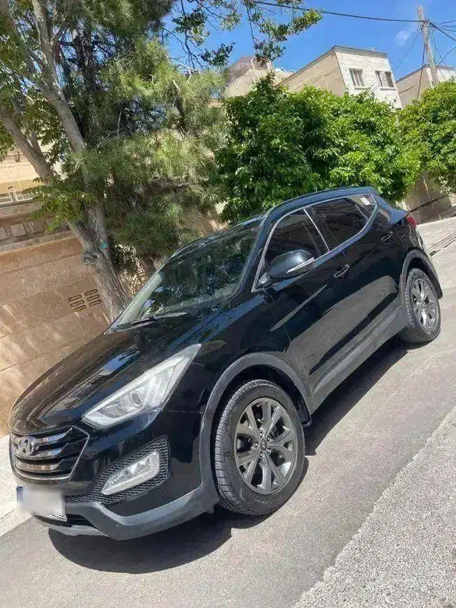 سانتافه ۲۰۱۴ مشکی|خودرو سواری و وانت|شیراز, جانبازان|دیوار