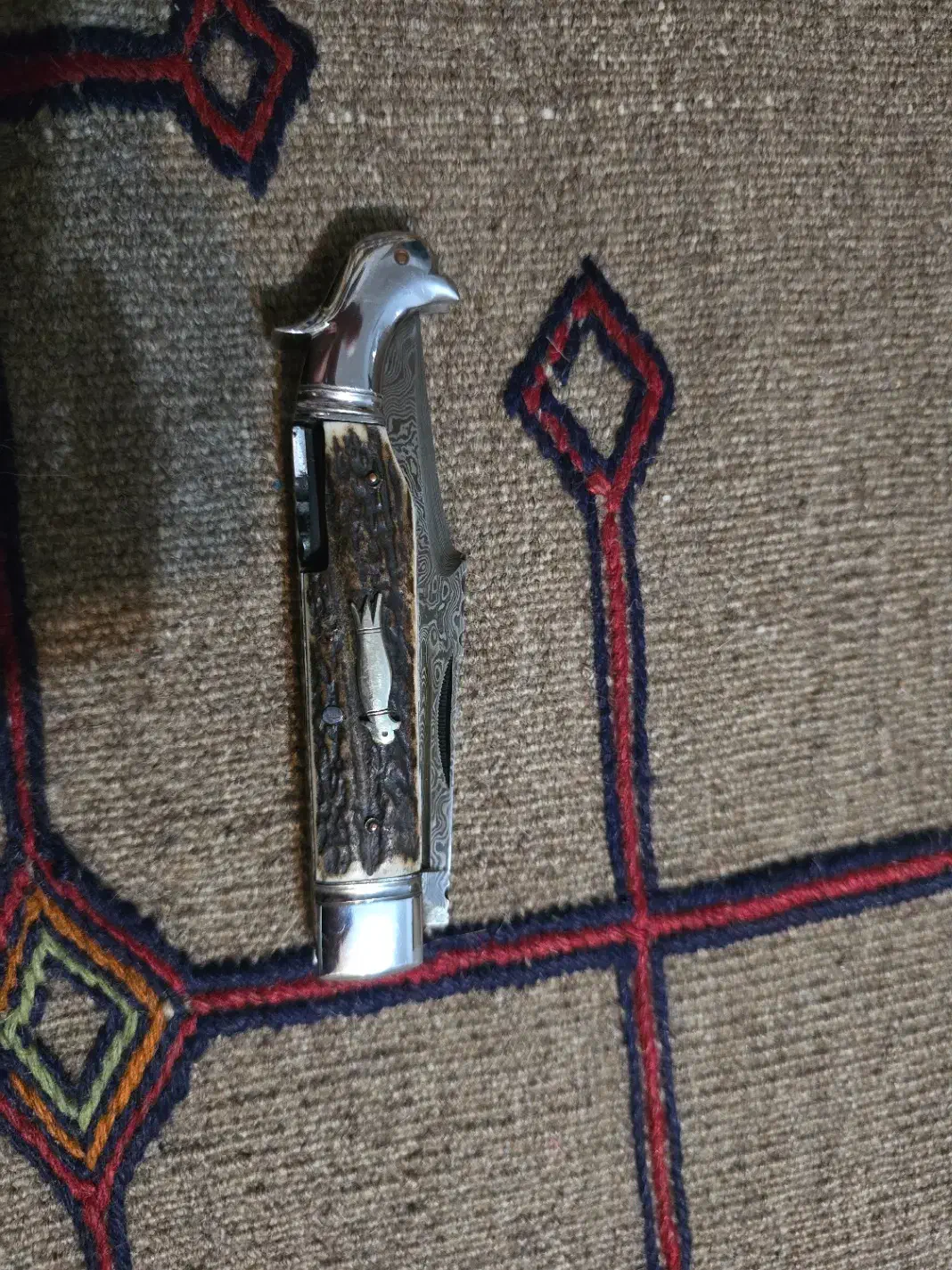 چاقو تیغه دمشقی فرجیان|کوهنوردی و کمپینگ|تهران, فلسطین (میدان انقلاب)|دیوار