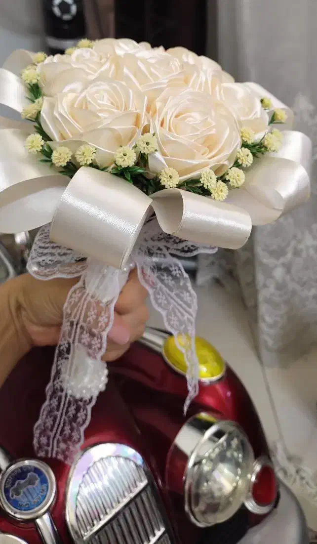 دسته گل عروس . باکس گل . دسته گل . باکس ولنتاین .|گل مصنوعی|مشهد, شفا|دیوار