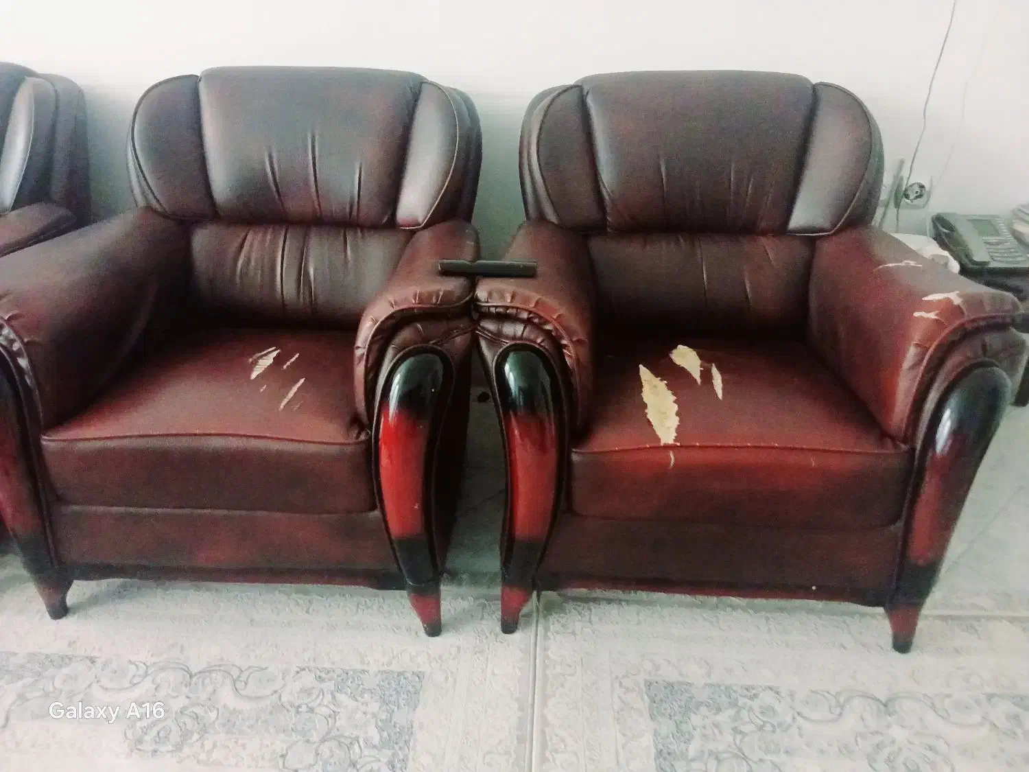 مبل چرم|مبلمان خانگی و میز عسلی|قم, پردیسان|دیوار