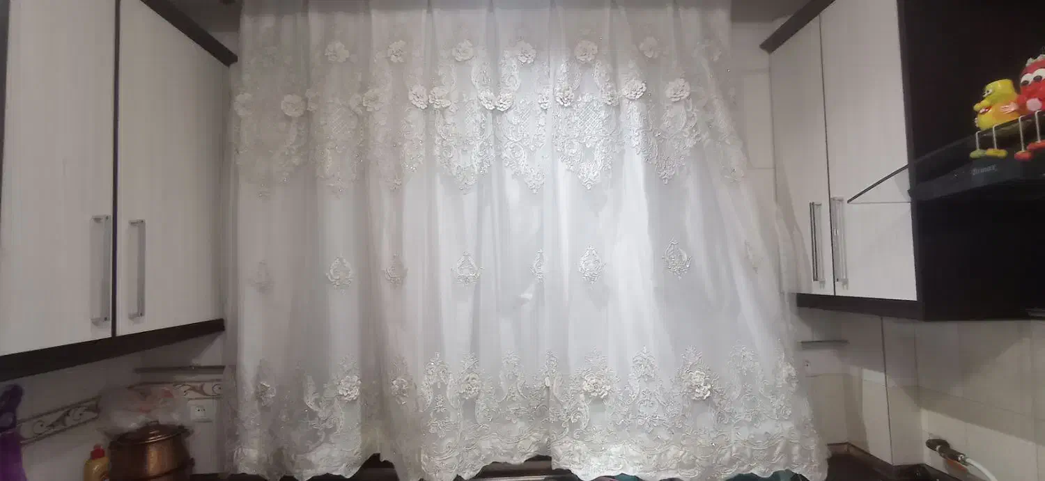 پرده خامه دوری شده..نو|پرده، رانر، رومیزی|تهران, نارمک جنوبی|دیوار