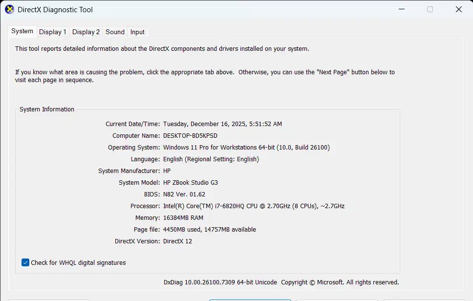 لب تاب hp zbook studio g3|رایانه همراه|ایلام, |دیوار