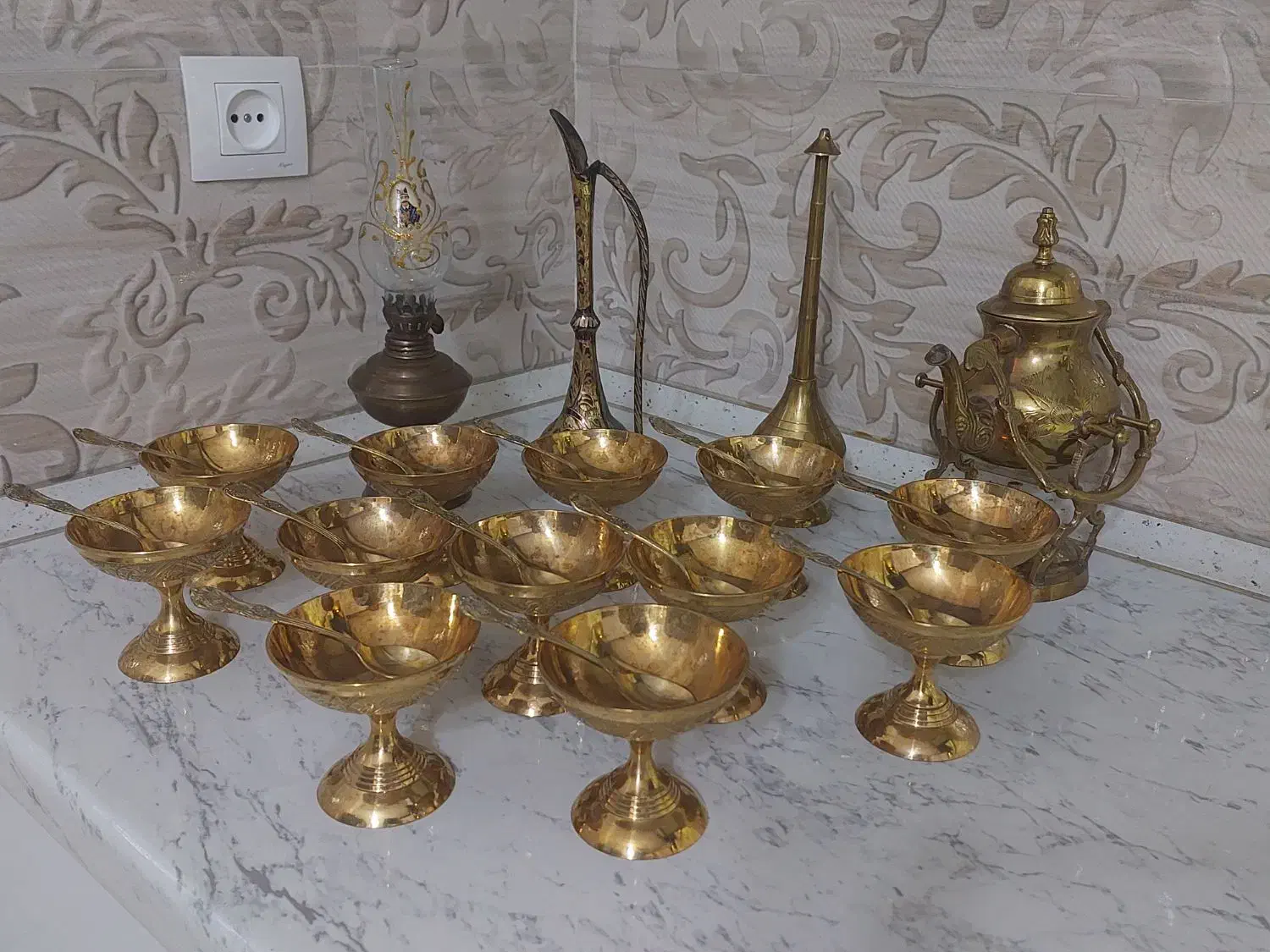 لوازم منزل و دکوری مسی و برنجی|کلکسیون اشیاء عتیقه|همدان, |دیوار