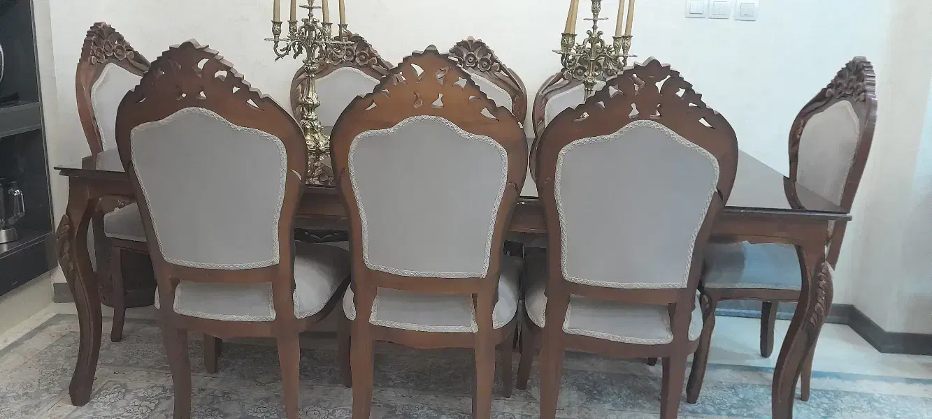 میزناهارخوری سلطنتی ۸ نفره درحدنو|میز و صندلی غذاخوری|چابهار, |دیوار