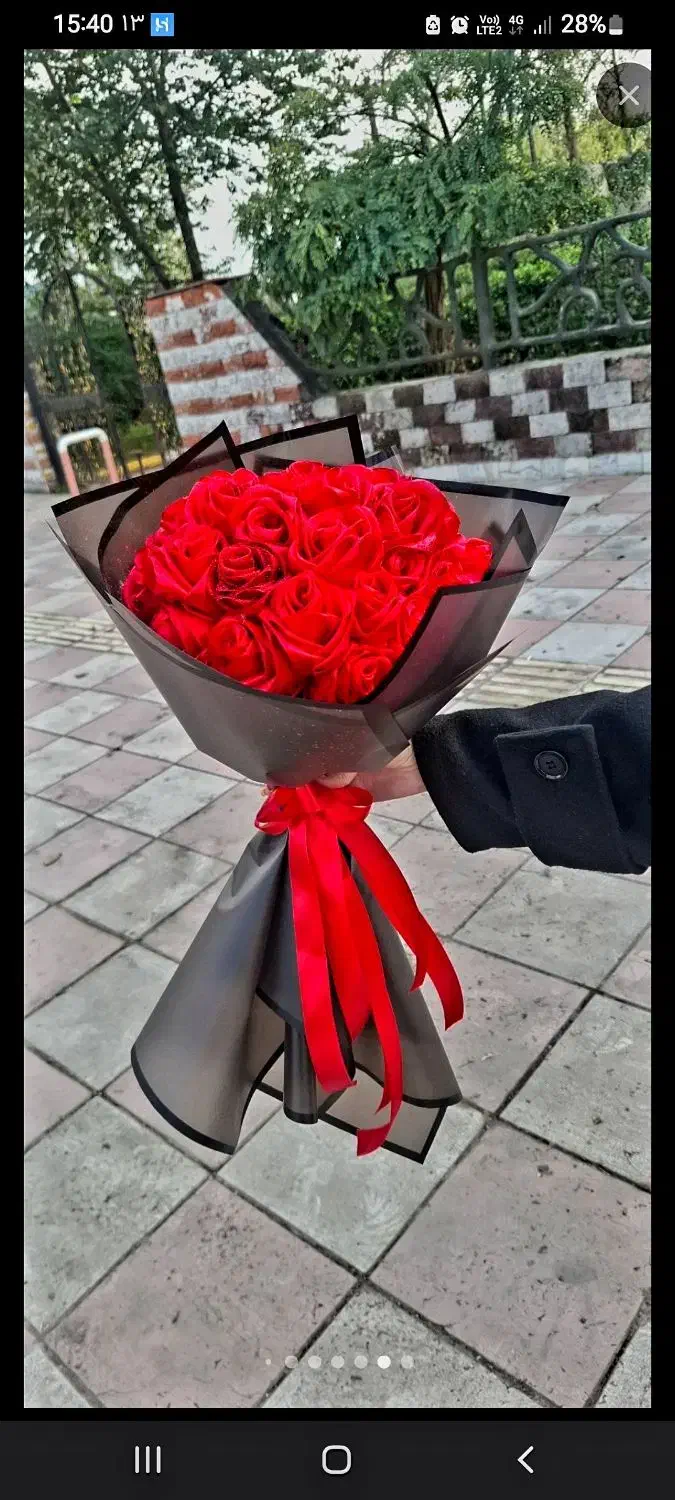 گل رز روبانی از همجا ارزون تر (شاخه ای ۱۸)|گل مصنوعی|رشت, منظریه|دیوار