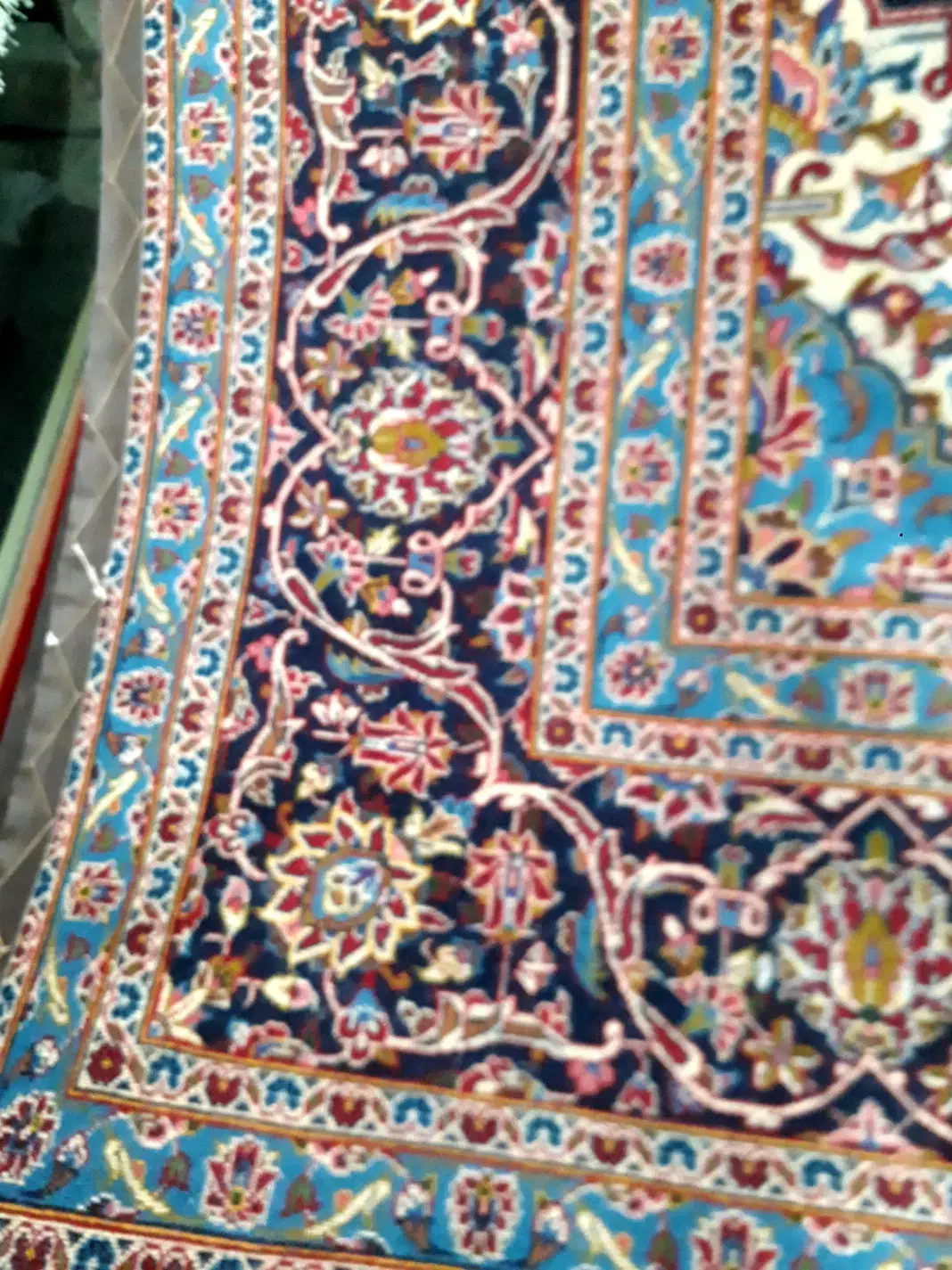 فرش۱۲متری دستباف دست دوم|فرش|کاشان, پا نخل|دیوار