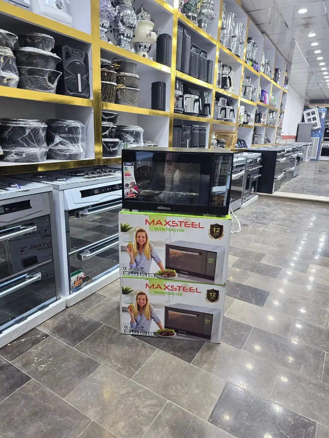 توستر مکس استیل۶۰لیتری با ۲۴ماه ضمانت شرکت|اجاق گاز و لوازم برقی پخت‌وپز|قم, ولیعصر|دیوار