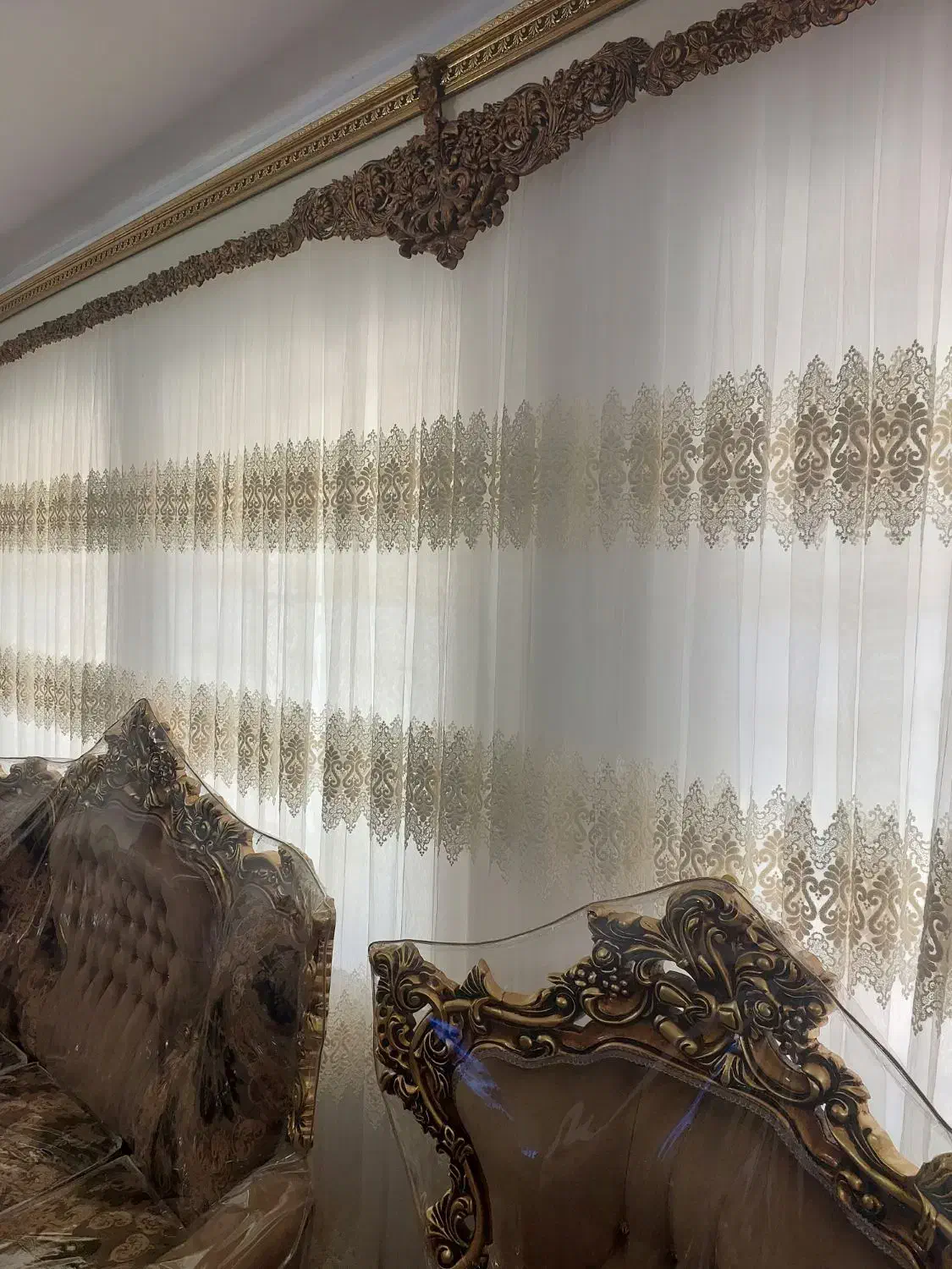 پرده دوخته شده|پرده، رانر، رومیزی|هشتگرد, شهرک بعثت|دیوار