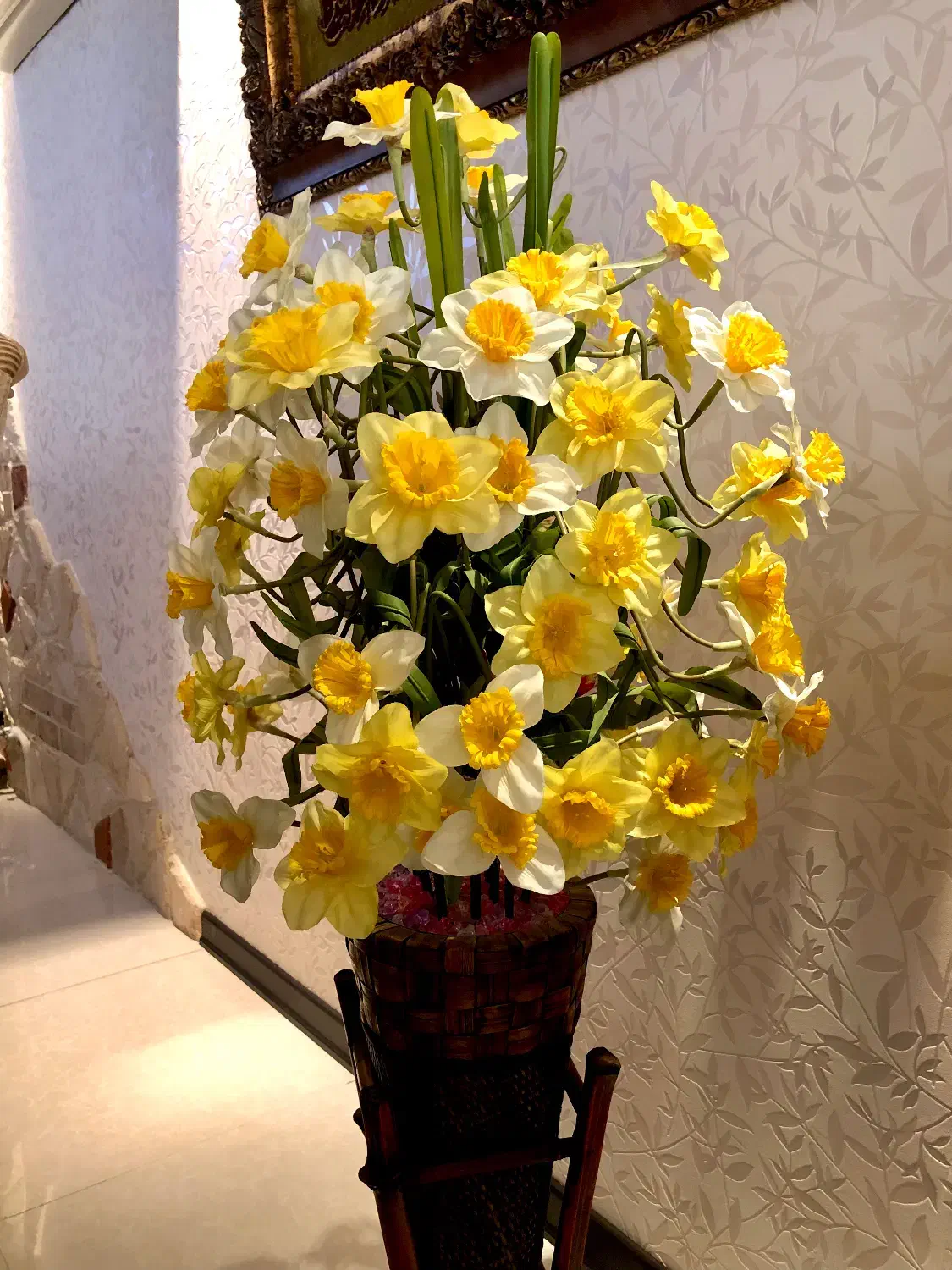 گل و گلدان|گل مصنوعی|قزوین, |دیوار