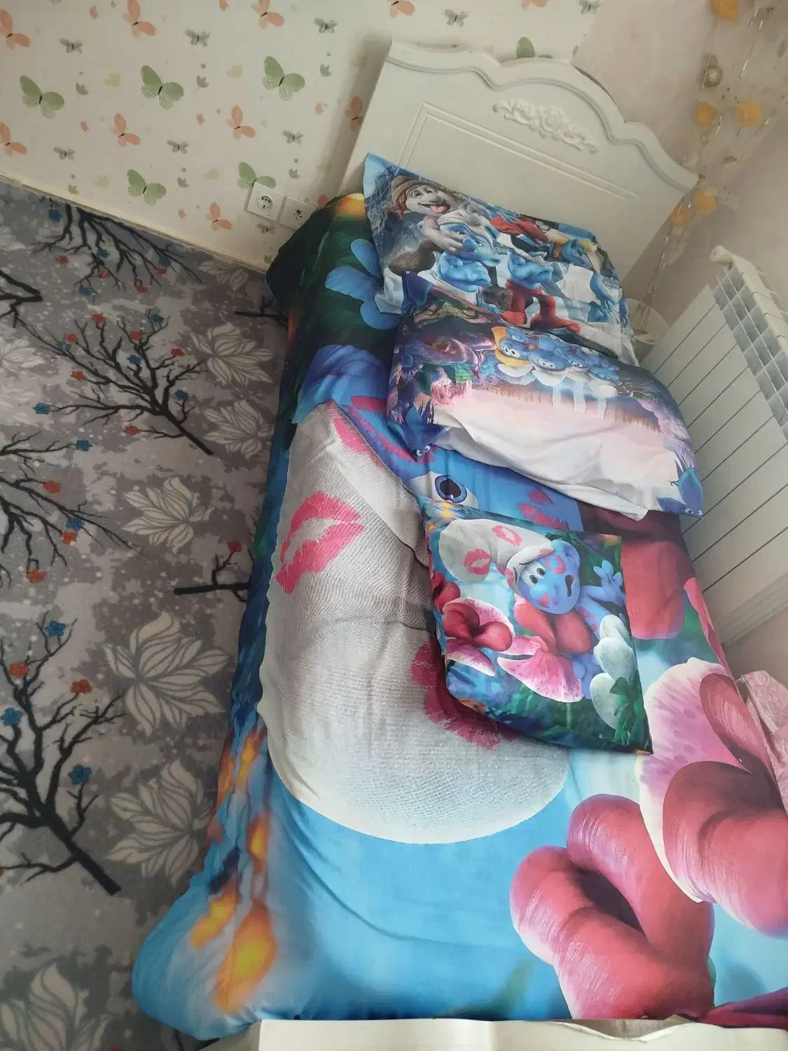 تخت کودک و نوجوان|تخت و سرویس خواب|گلبهار, شهر جدید گلبهار|دیوار