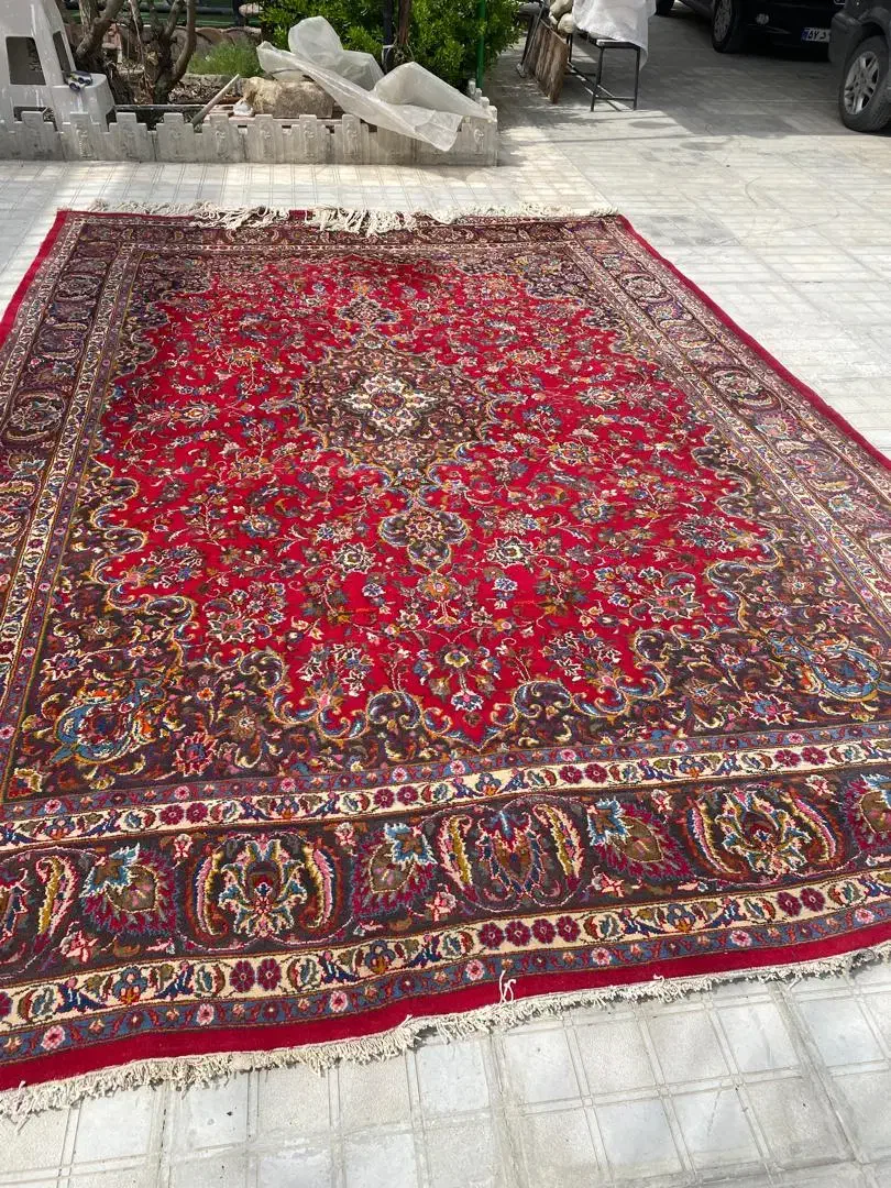 قالی دست بافت 12متری|فرش|مشهد, کلاهدوز|دیوار