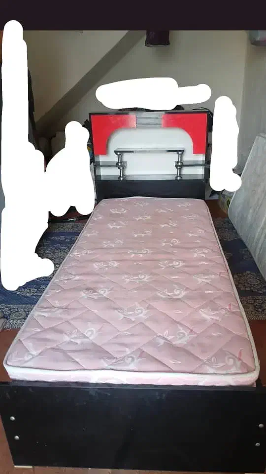 تختخواب یک نفره با دو تا تشک|تشک تختخواب|خورموج, |دیوار