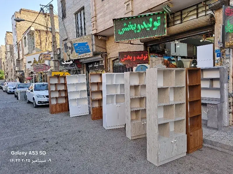 کتابخانه بدنه ملامینه در سایز ها۵۰و۸۰|کتابخانه، شلف، قفسه‌های دیواری|قرچک, محمد آباد|دیوار