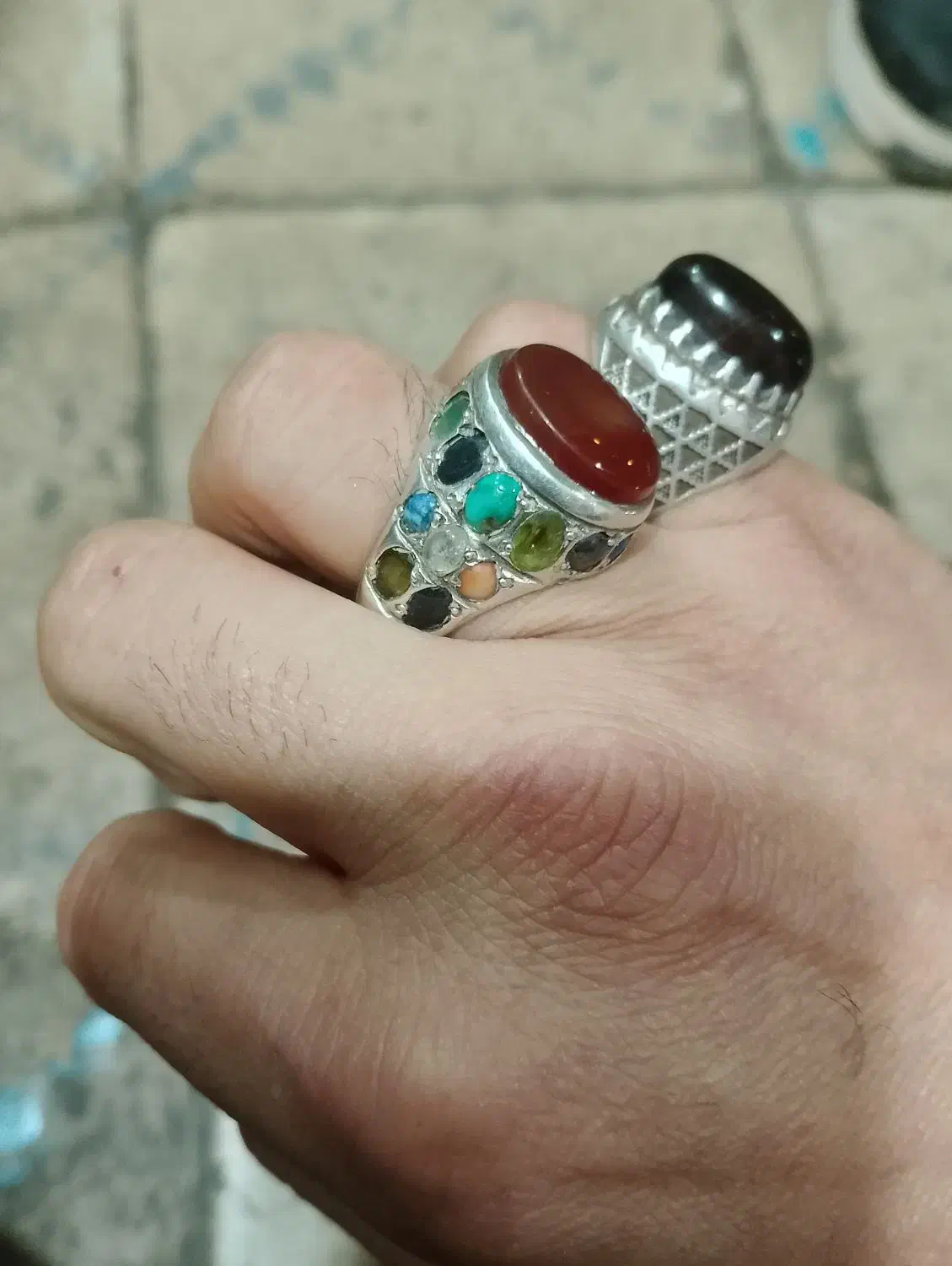 24نگین معدنی اصلی|جواهرات|کاشمر, |دیوار