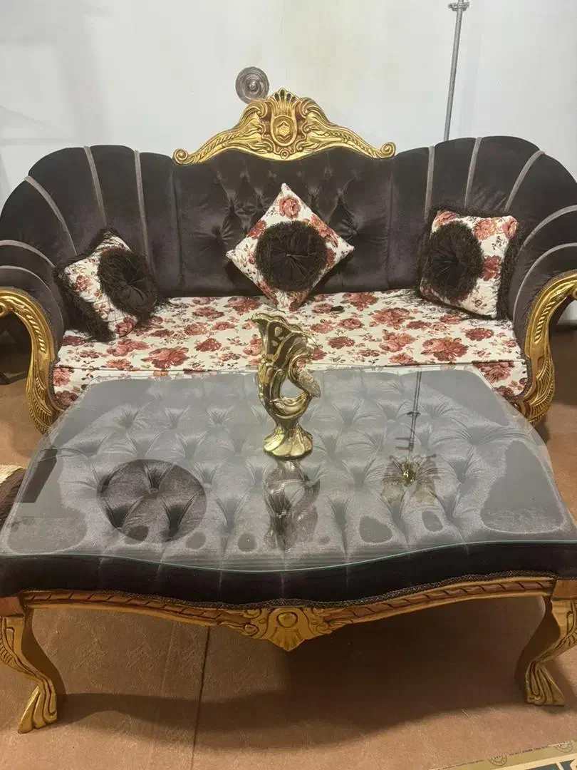 مبل سلطنتی عربی چوب راش|مبلمان خانگی و میز عسلی|سلماس, |دیوار