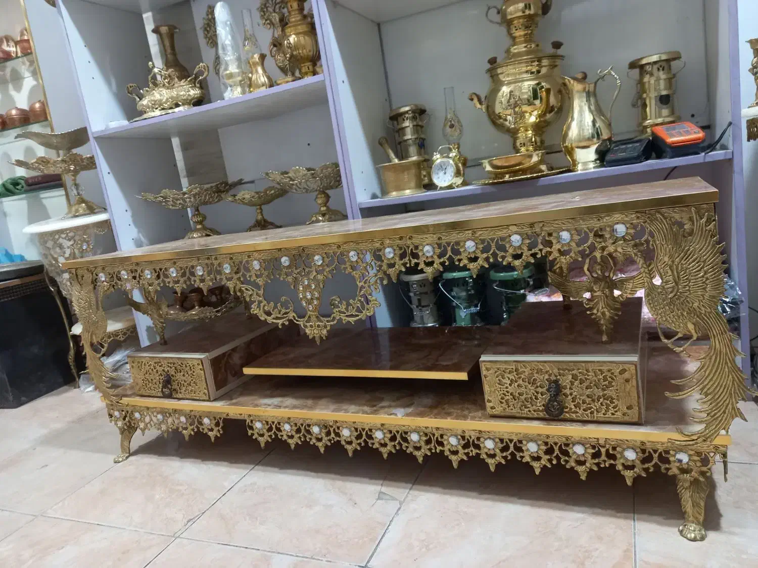 میز ال سی دی تلویزیون برنز|میز تلویزیون|رباطکریم, شترخوار|دیوار