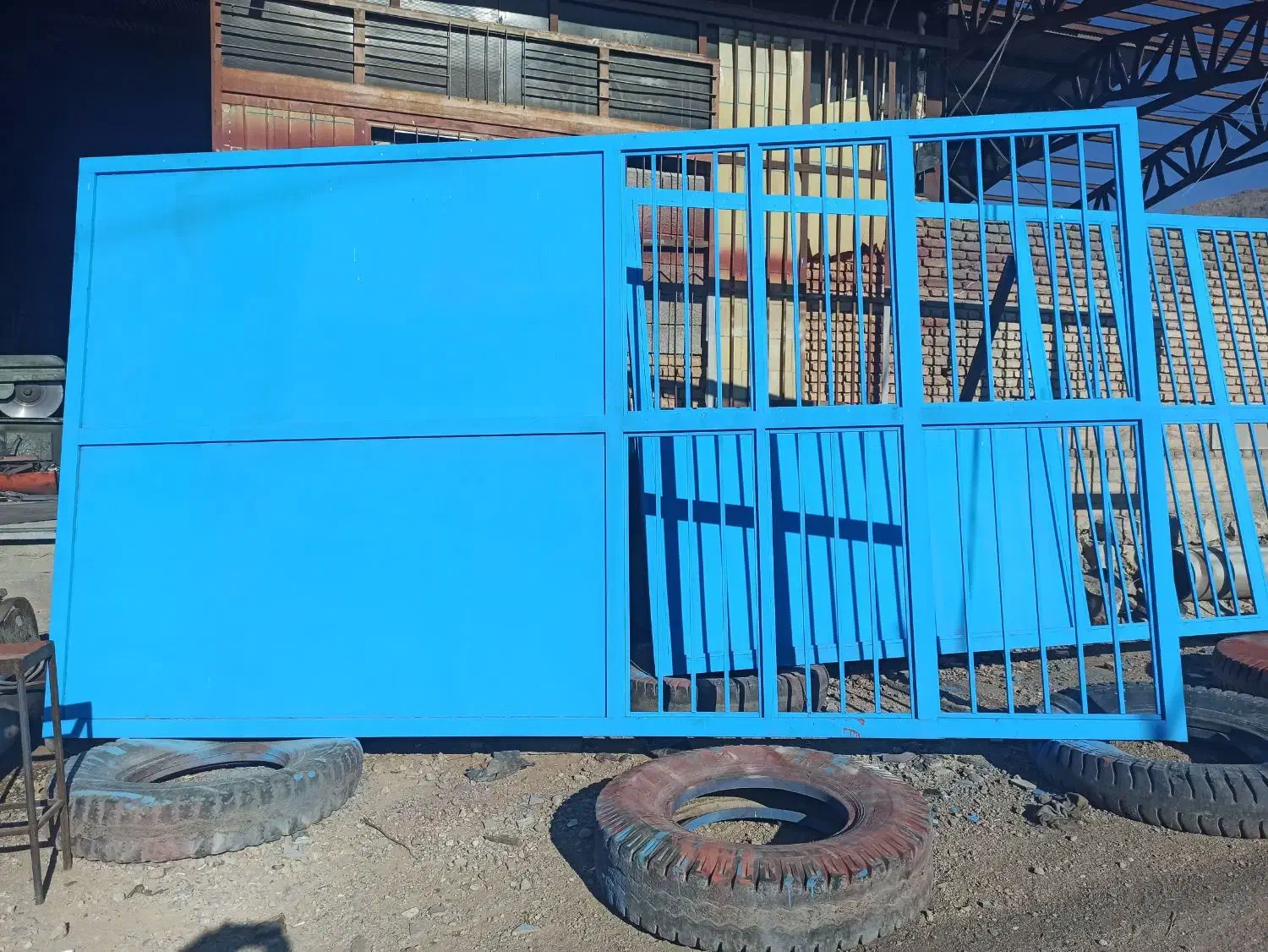 درب ریلی دو لنگه 5*5.5|مصالح و تجهیزات ساختمان|فارسان, |دیوار