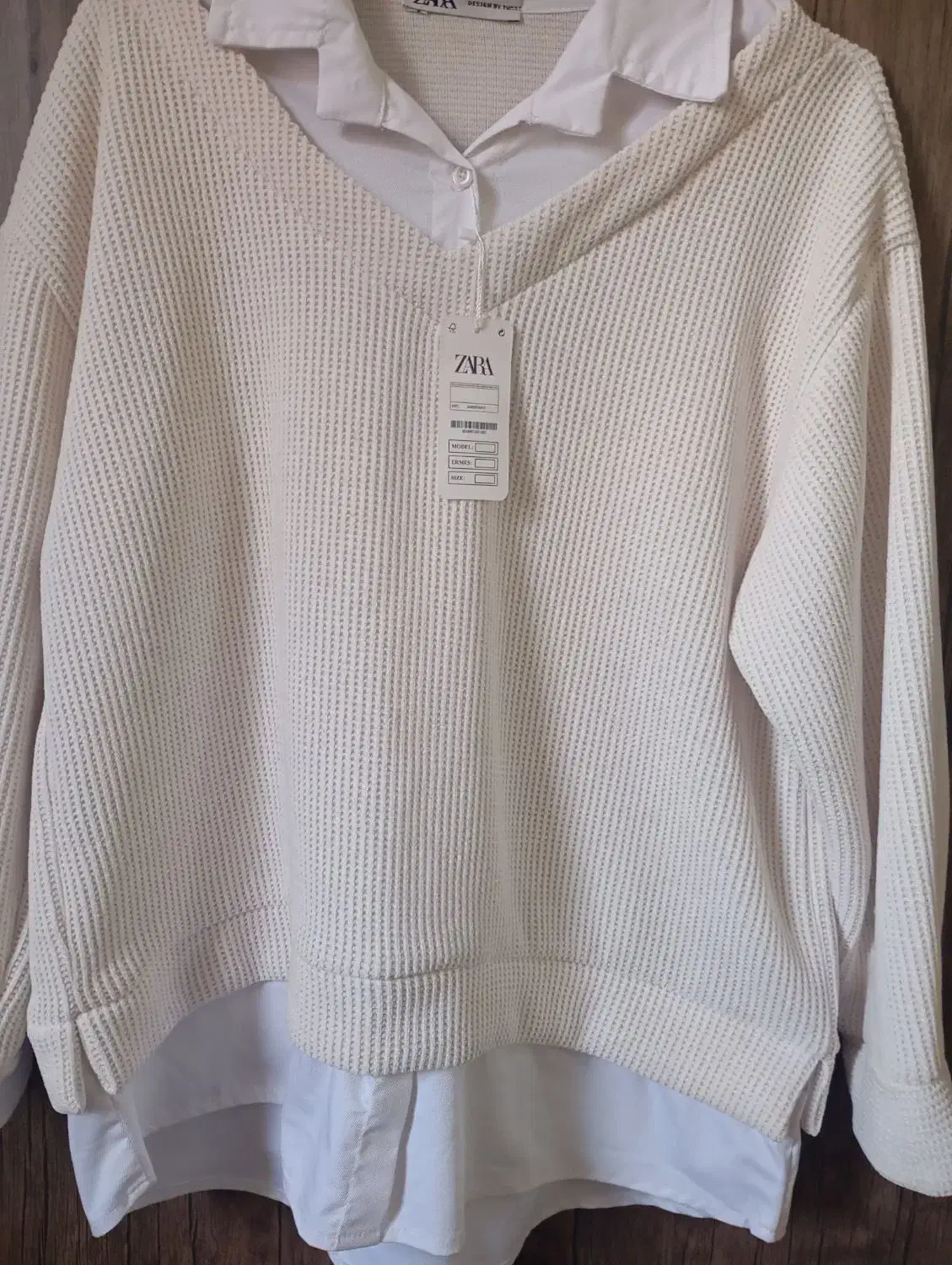 شومیز زارا سفید|لباس|قائمشهر, |دیوار