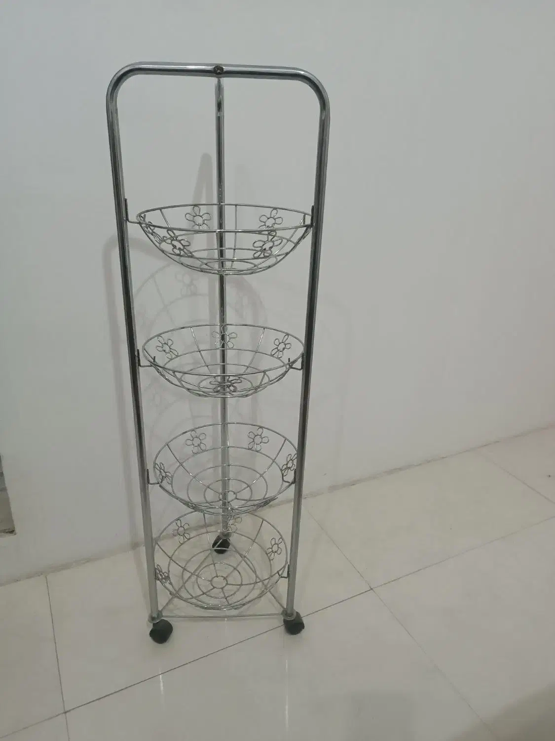 سبد سیب زمینی پیاز استیل اصل چهار طبقه|آب‌چکان و نظم‌دهنده ظروف|مشهد, انقلاب|دیوار