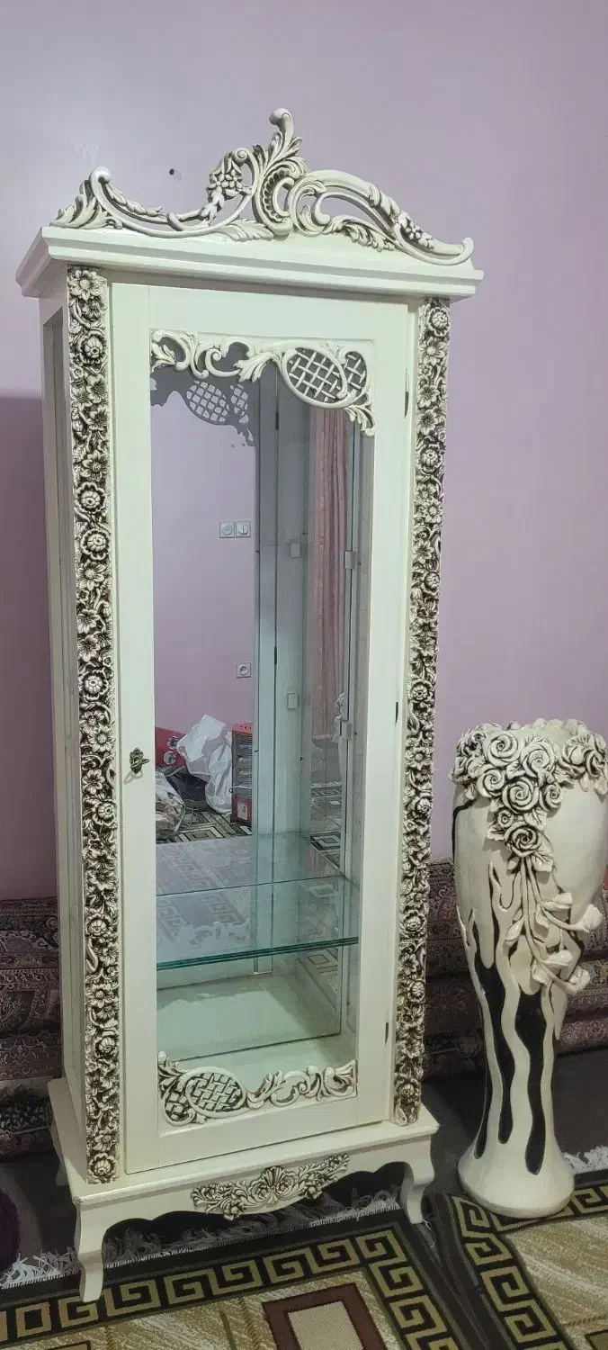 بوفه و ست گلدان|بوفه، ویترین، کنسول|منجیل, |دیوار