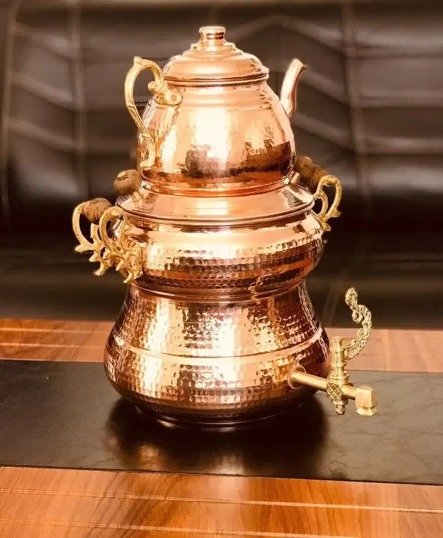 ظروف مسی زنجان/ سرویس سماور و قوری/ساخت زنجان|قوری، کتری، قهوهساز دستی|بیرجند, |دیوار