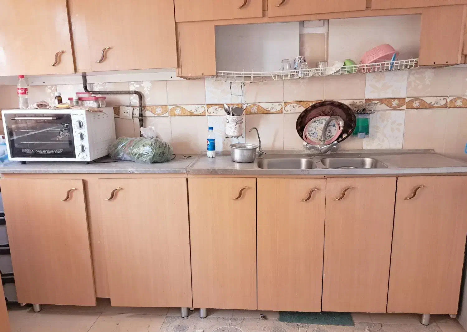 چهار و نیم متر کابینت تمام mdf همراه سینک وهود|مصالح و تجهیزات ساختمان|همدان, |دیوار