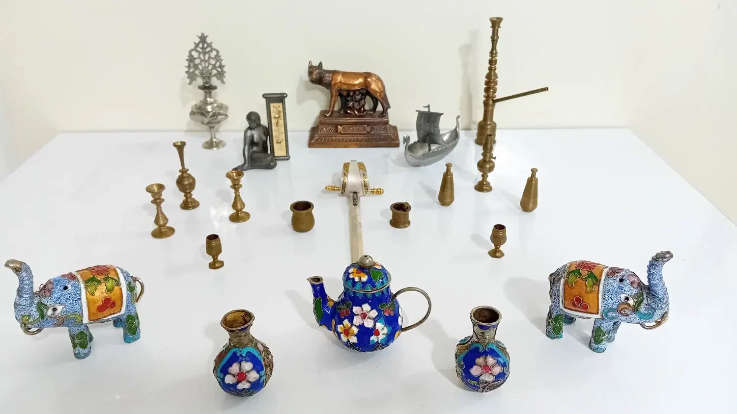 اجناس ریز و مینیاتوری فلزی|کلکسیون اشیاء عتیقه|ری, شهید بهشتی|دیوار