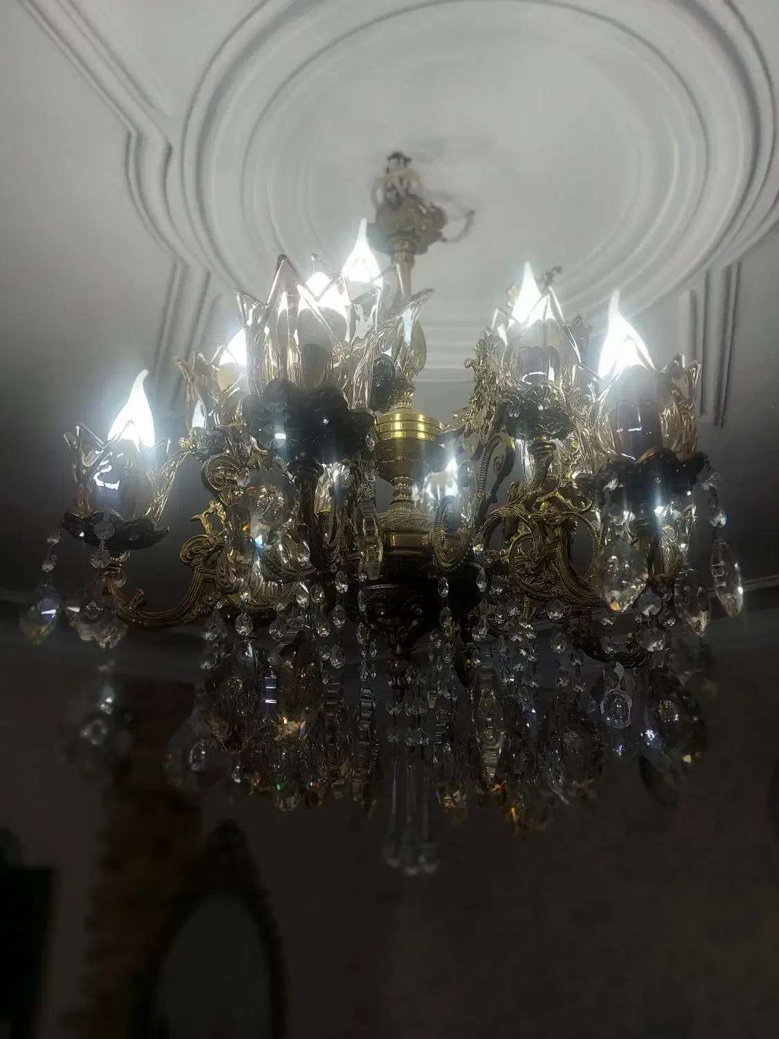 لوستر برنجی|لوستر و چراغ آویز|پاکدشت, پاکدشت (مامازند)|دیوار