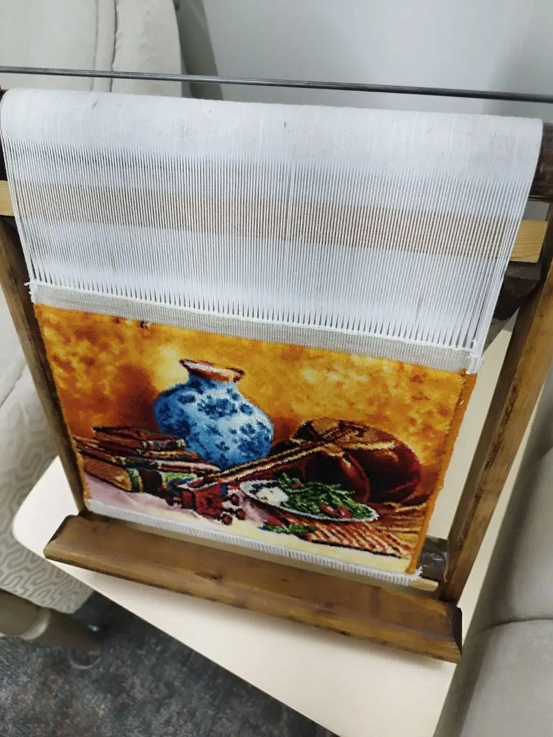 تابلو فرش دست بافت|تابلو فرش|اصفهان, الهیه|دیوار