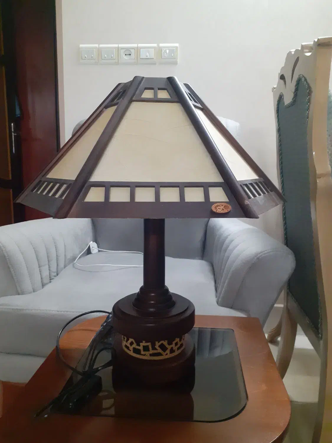 آباژور اتاق خواب|چراغ خواب و آباژور|اصفهان, باغ فدک|دیوار