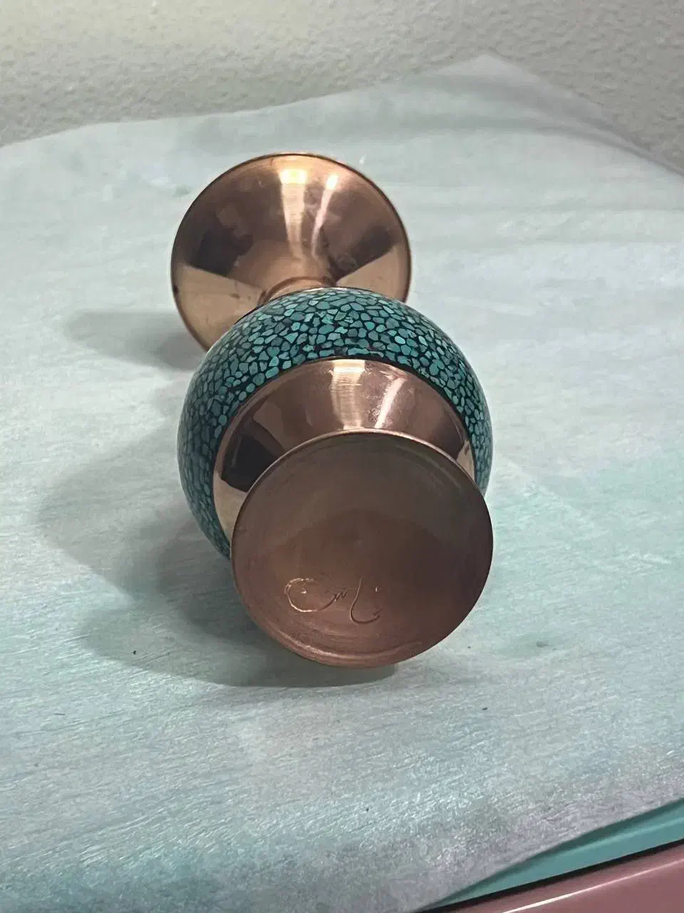 گلدان فیروزه کوب|کلکسیون اشیاء عتیقه|اصفهان, ملکشهر|دیوار