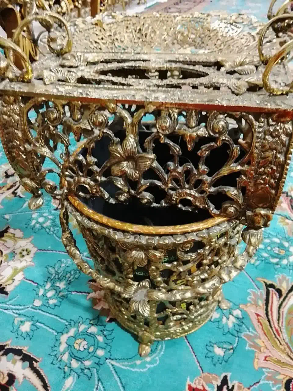 سطل آشغال برنز|صنایع دستی و سایر لوازم تزئینی|چهاردانگه (تهران), |دیوار