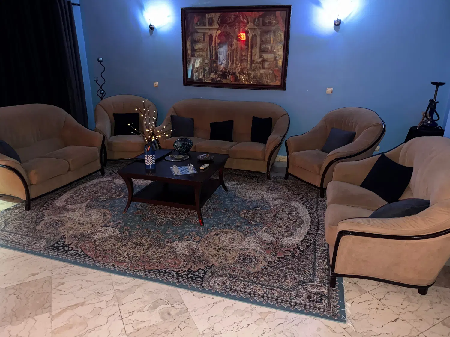 مبل ۹ نفره|مبلمان خانگی و میز عسلی|تهران, دارآباد|دیوار