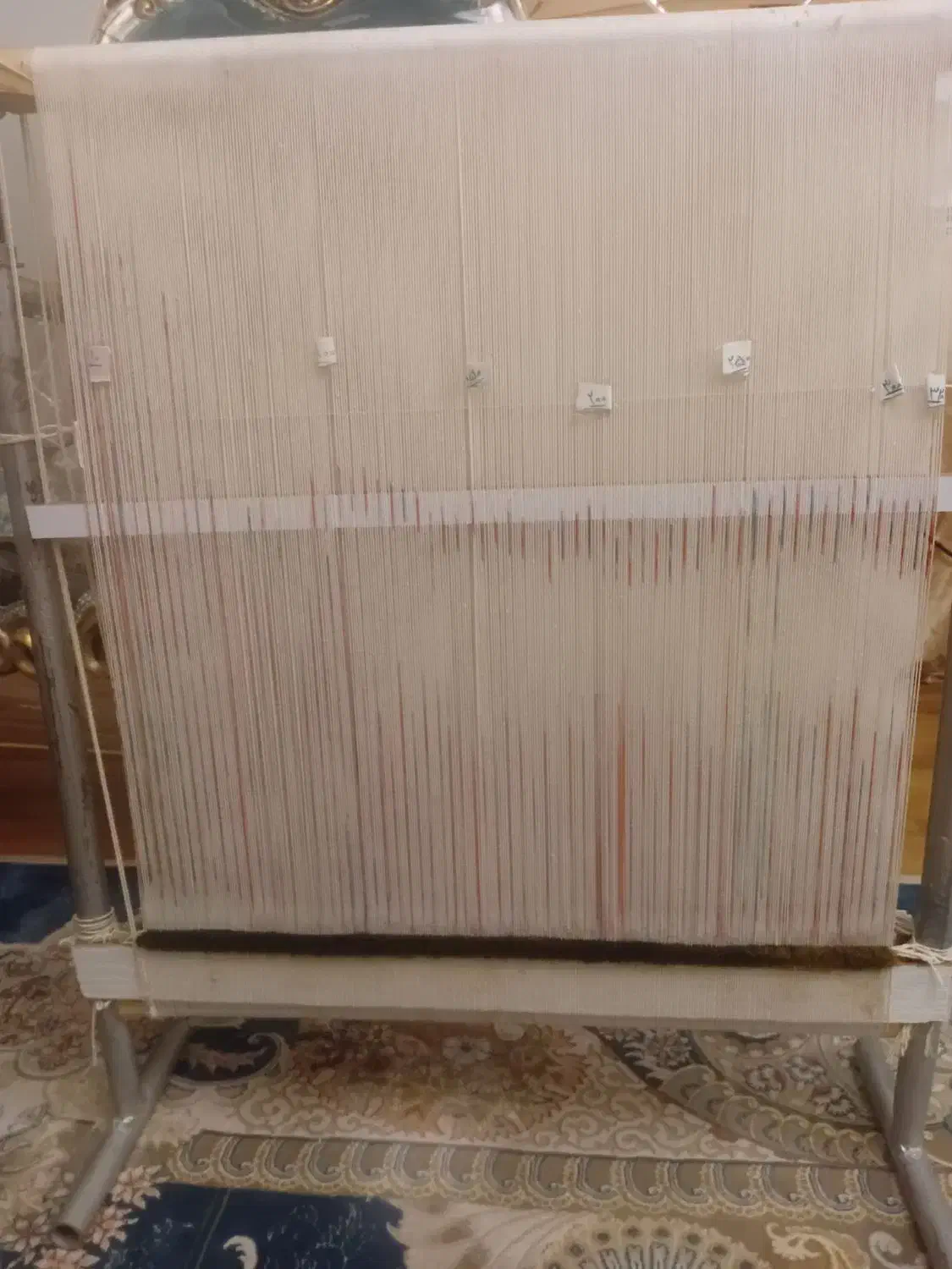 دار و چله و نخ و نقشه و ابزاروپودکلفت و ابریشم|تابلو فرش|تهران, چیتگر جنوبی|دیوار