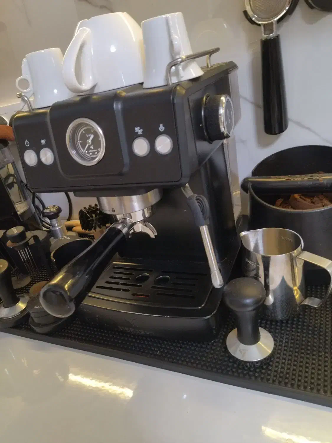 اسپرسو ساز مباشی 2038 مشکی|سماور، چای‌ساز، قهوه‌ساز|همدان, |دیوار