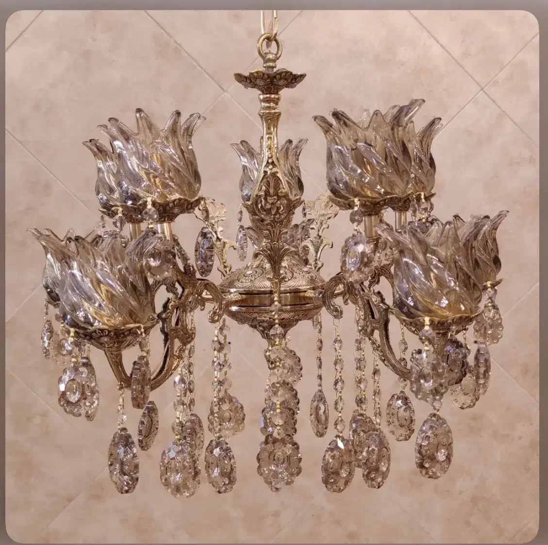 لوستر ۱۰شاخه|لوستر و چراغ آویز|همدان, |دیوار