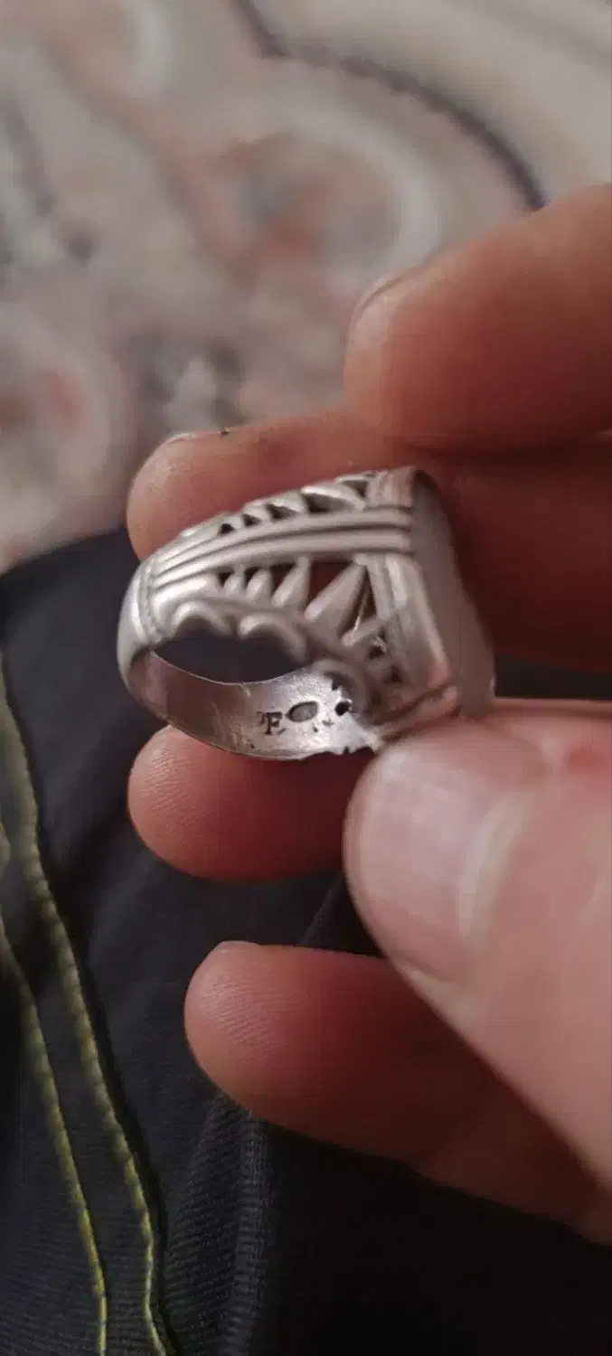 انگشتر شجر زنده  رکاب دست ساز جنس نقره فدیوم|جواهرات|ورامین, ورامین|دیوار