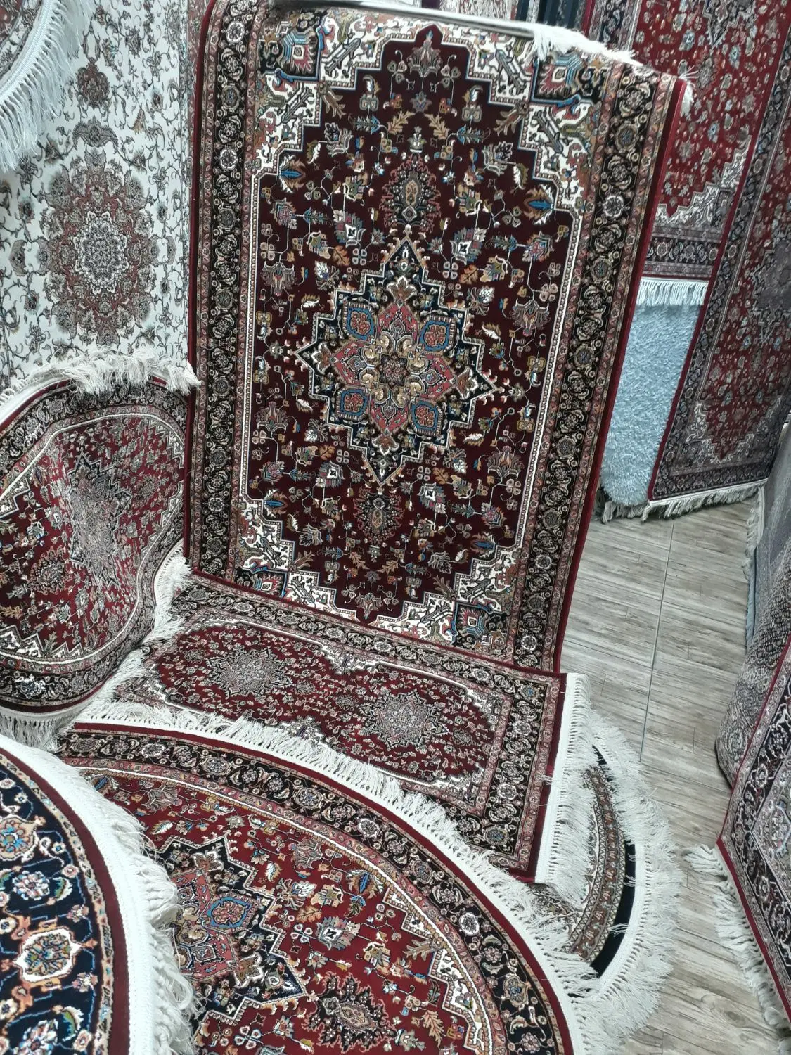 فرش هریس ۷۰۰ اطمینان زرنیم ۱×۱/۵ قیمت استثنایی|فرش|تبریز, |دیوار