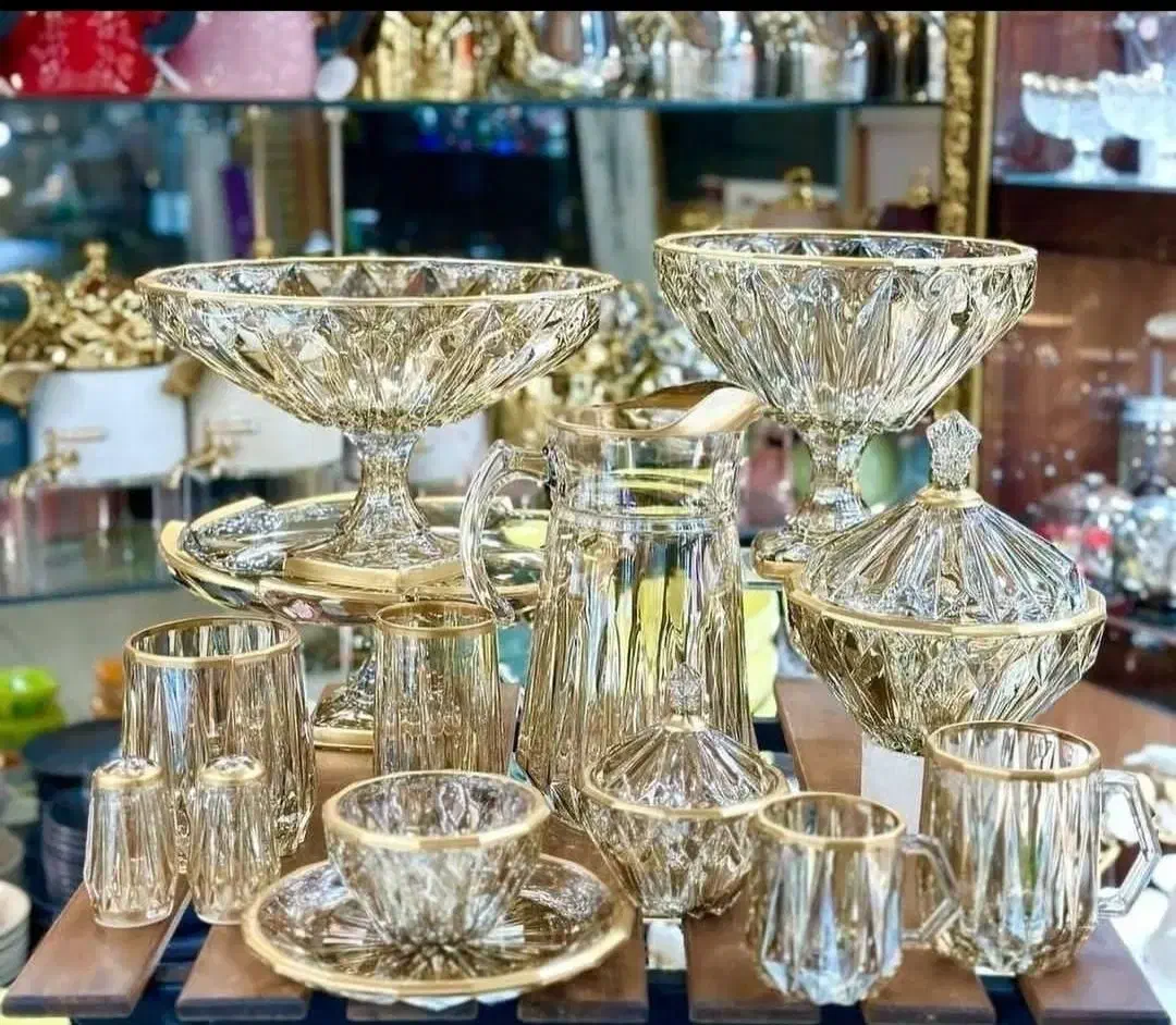 سرویس کریستال پذیرایی ساکورا|ظروف سرو و پذیرایی|تالش, تالش|دیوار