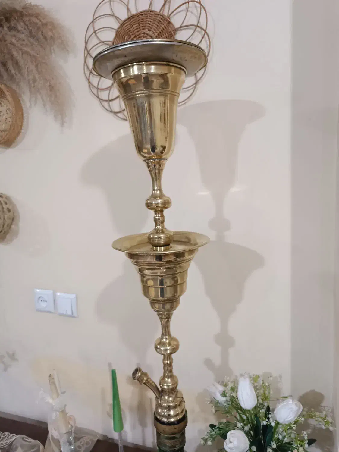 قلیون عربی بسیار زیبا با قیمت مناسب|صنایع دستی و سایر لوازم تزئینی|برخوار, |دیوار