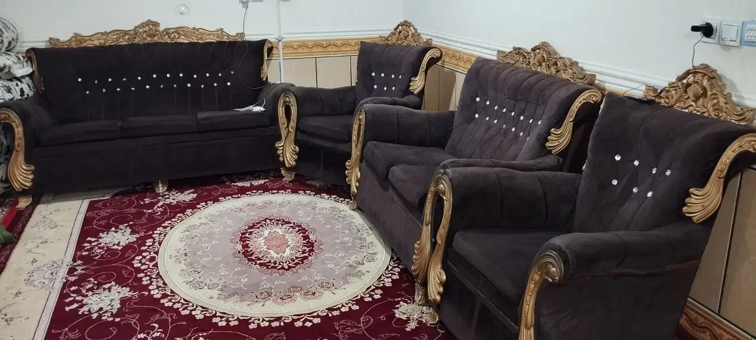 یک دست مبل ۷ نفره|مبلمان خانگی و میز عسلی|یاسوج, |دیوار