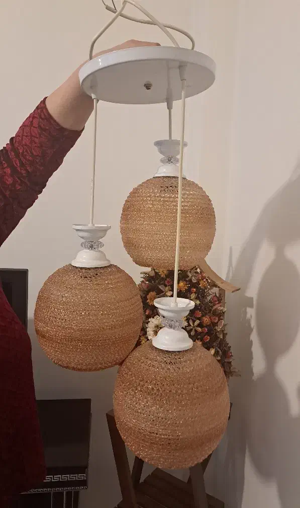 لوستر توری و شیشه ای|لوستر و چراغ آویز|تبریز, |دیوار